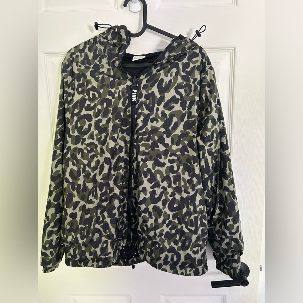 VS Pink Camo Windbreaker Jacket
